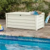 Baule da giardino bianco BrightWood 454L