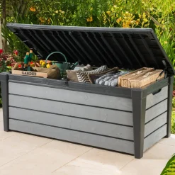 Baule da giardino grafite BrushWood 454L