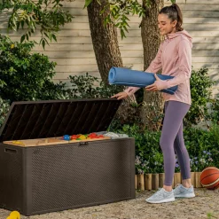 Baule da giardino marrone Emily