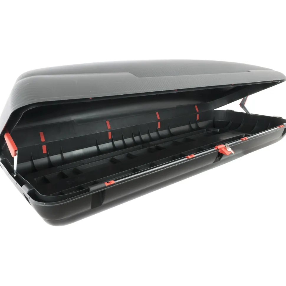 Baule tetto auto in polipropilene Linea Carbon
