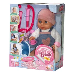 Bebè Bua Bambolotto Interattivo con Luci, Suoni e Accessori