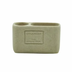 Bicchiere porta spazzolini da bagno 2 posti colore sabbia