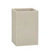 Bicchiere Porta Spazzolini Effetto Materico Beige