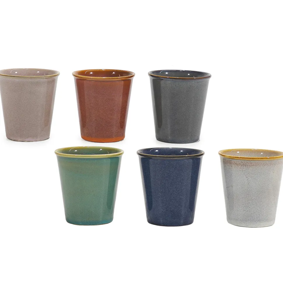 Bicchieri in stoneware Linea Reactive Multicolor 23 cl