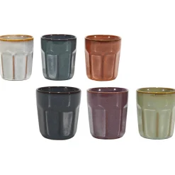 Bicchieri in stoneware Linea Reactive Multicolor 33 cl