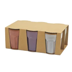 Bicchieri in stoneware Linea Reactive Multicolor 33 cl
