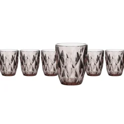 Bicchieri in vetro Crystal Pink 26 cl