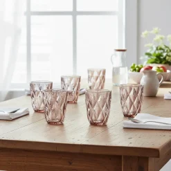 Bicchieri in vetro Crystal Pink 26 cl