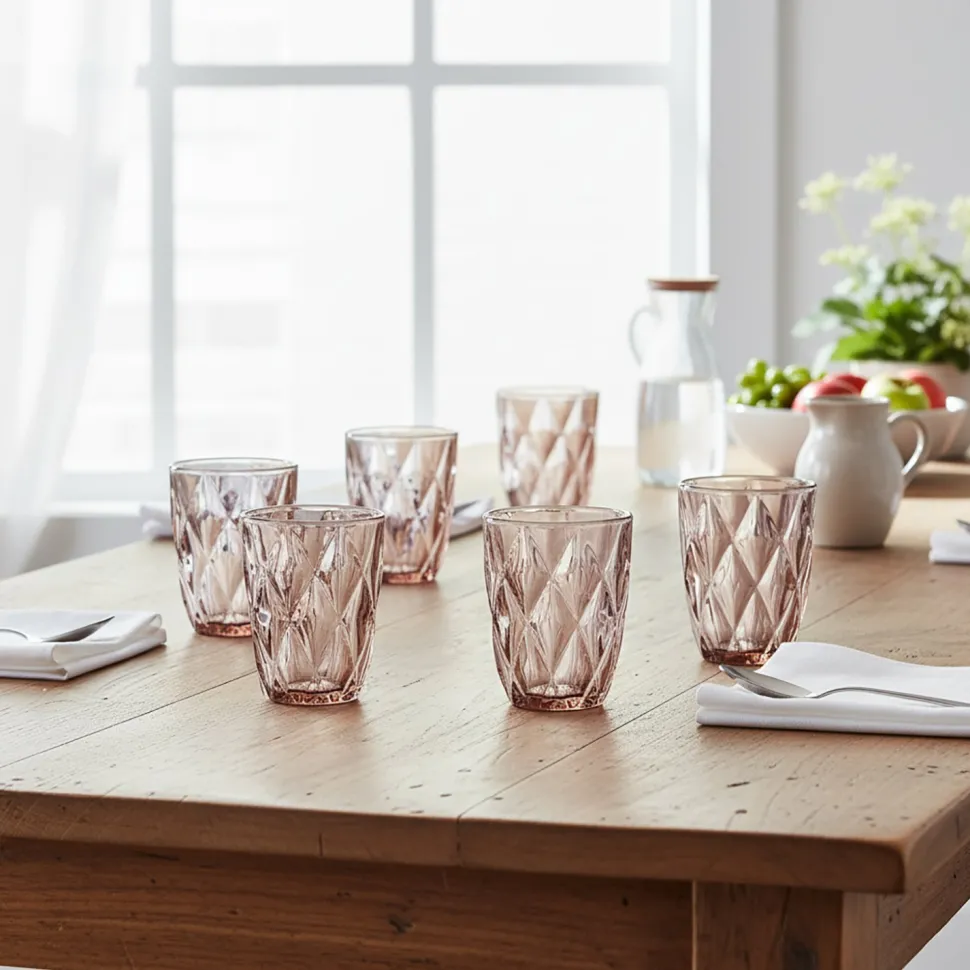 Bicchieri in vetro Crystal Pink 26 cl