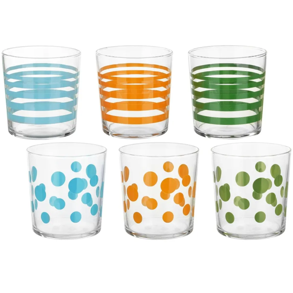 Bicchieri in vetro Dots&Stripes 36 cl