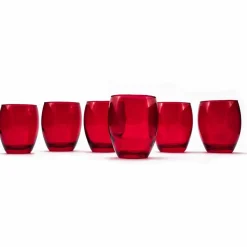 Bicchieri in vetro Rosso Marcelo Red 37cl