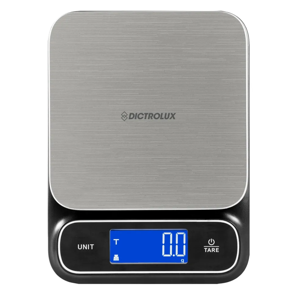 Bilancia Digitale da Cucina 5 Kg in Acciaio Inox con Display LCD