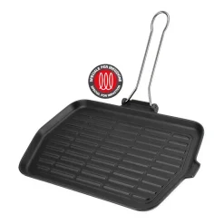Bistecchiera Rettangolare Dietella Induction per induzione in ghisa inossidabile 23x36 cm
