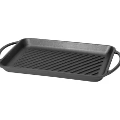 Bistecchiera rettangolare in ghisa con manici Linea Ghiselle 39x22 cm