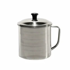Bollilatte in acciaio inox con coperchio