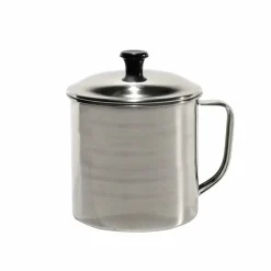 Bollilatte in acciaio inox con coperchio