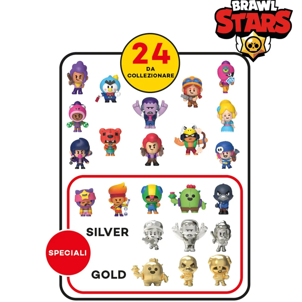 Brawl Stars Set 5 Personaggi Collezionabili