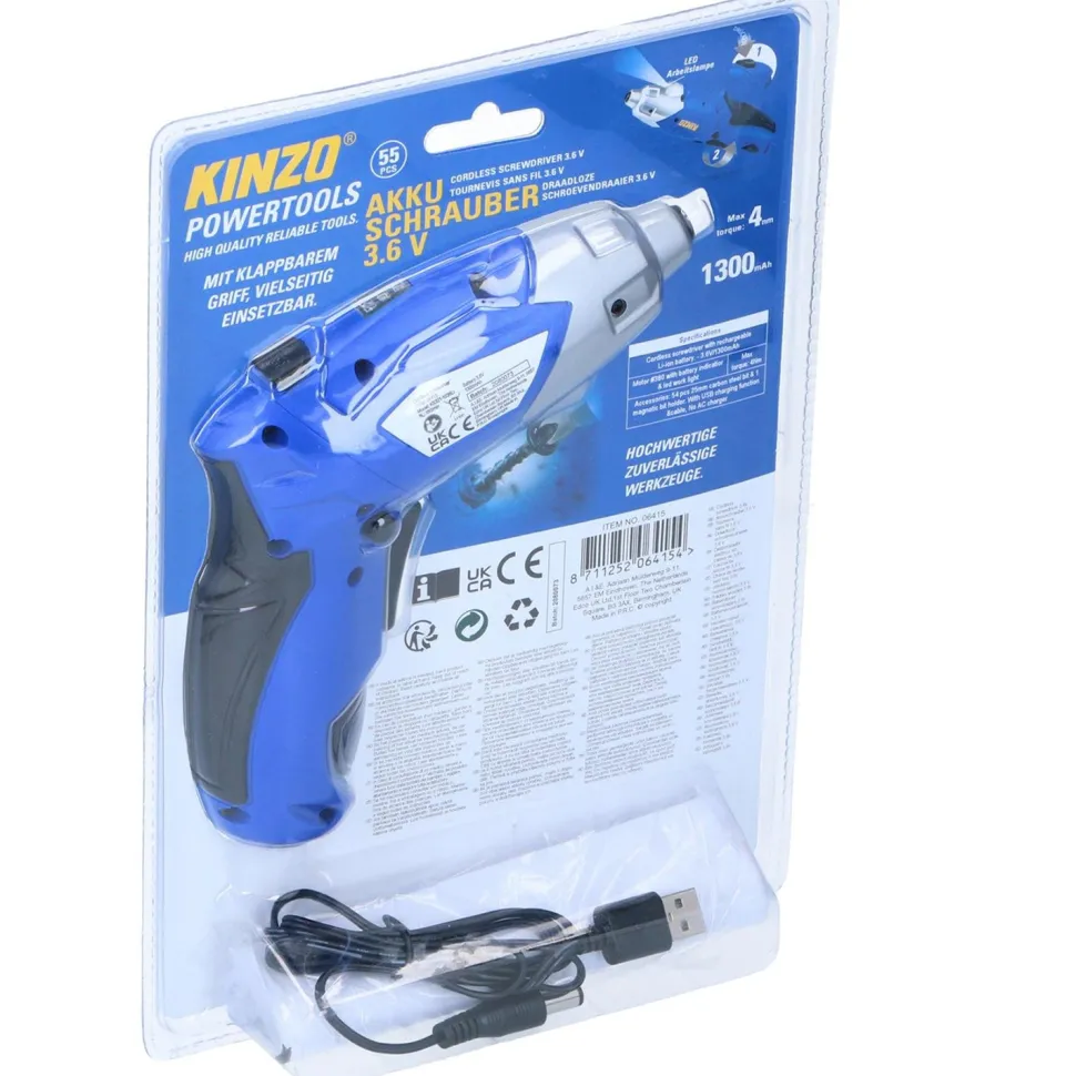 Cacciavite Elettrico 3,6V Ricaricabile USB 55 pezzi