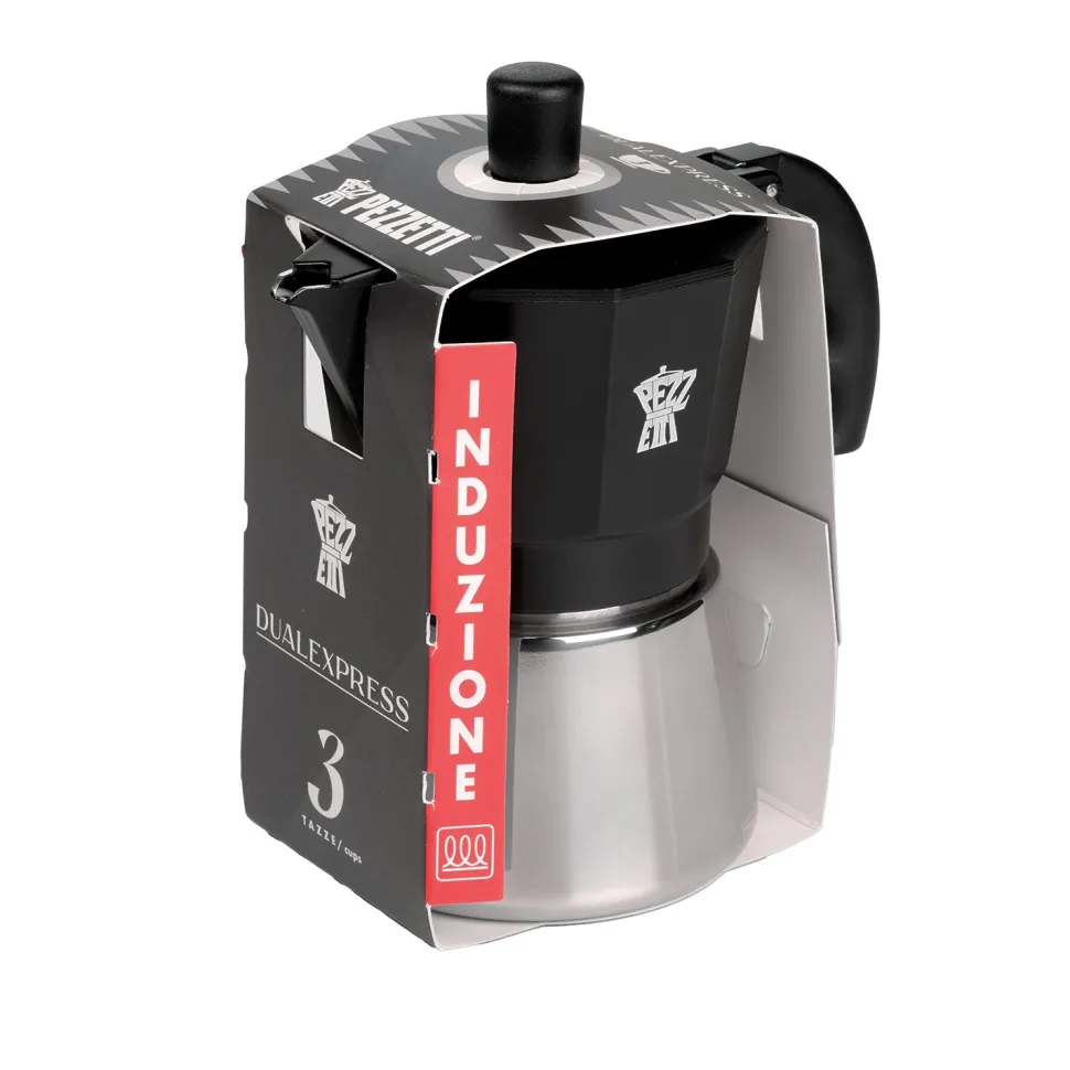 Caffettiera 3 Tazze Dual Express Induzione
