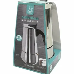 Caffettiera 4 tazze Kitchen Steel