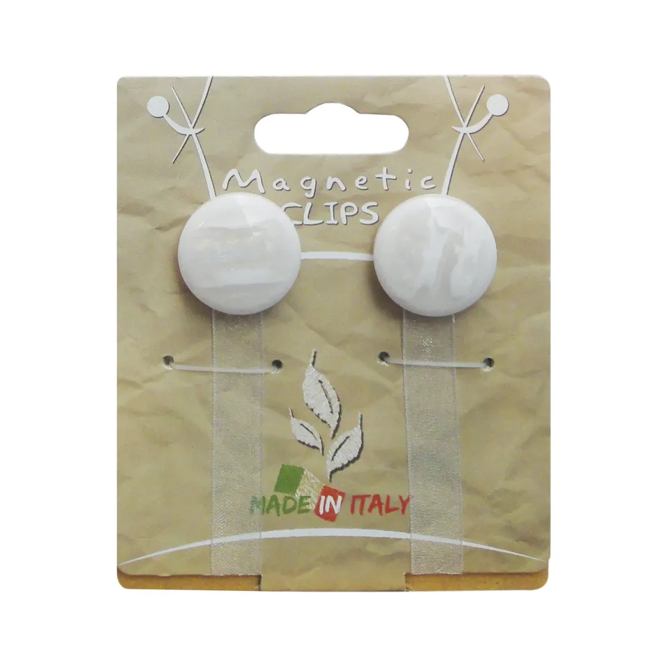 Calamita Ferma tenda in plastica Mini Striata Bianco