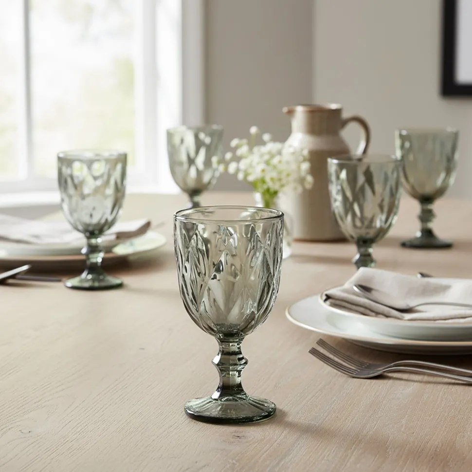 Calici in vetro Crystal Grey 26 cl