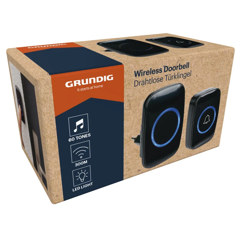 Campanello Wireless Senza Fili LED con 60 Suonerie