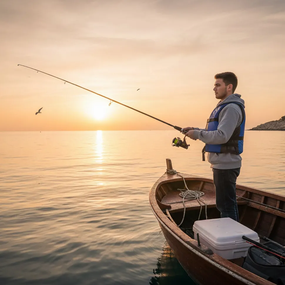 Canna da Pesca a Innesto con Accessori