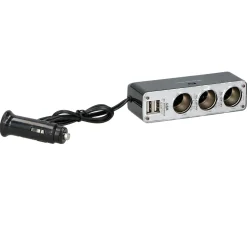 Caricatore USB Auto 12/24V 3,1A con Presa Tripla