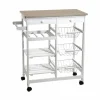 Carrello da cucina in legno Wonto