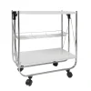 Carrello da Cucina Pieghevole Salvaspazio in metallo Bianco Karry&Go