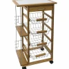 Carrello da Cucina Wood Cart Brown