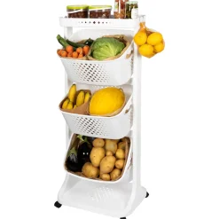 Carrello multiuso bianco in plastica Karry All