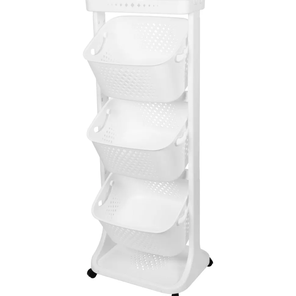 Carrello multiuso bianco in plastica Karry All