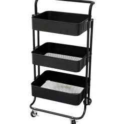Carrello multiuso in metallo Nero Phaedrus Black