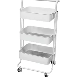 Carrello multiuso in metallo Bianco Phaedrus White