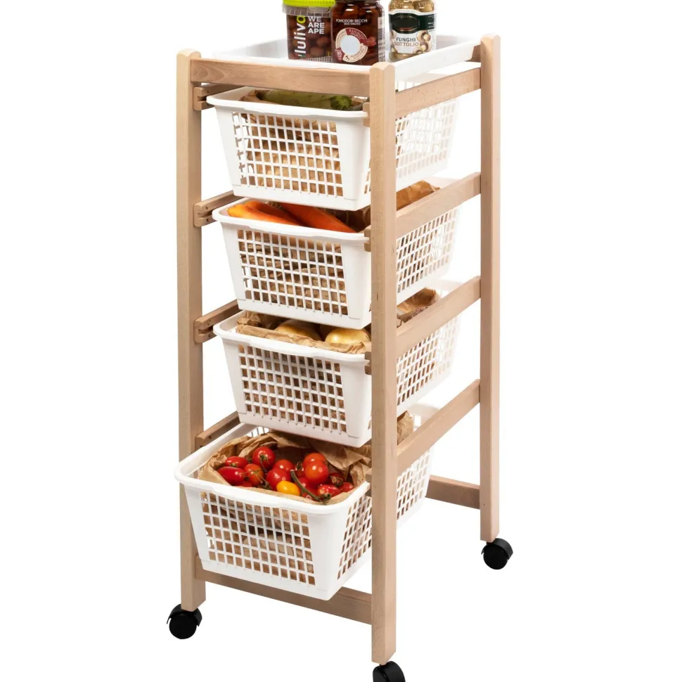 Carrello multiuso Karry Easy 4 scomparti