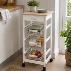 Carrello Multiuso Lunch Bianco