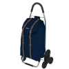 Carrello porta spesa Dakar 3 con 6 Ruote Blu Navy 50 litri