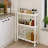 Carrello Salvaspazio 3 Ripiani Tina Bianco