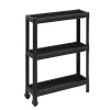 Carrello Salvaspazio 3 Ripiani Tina Nero