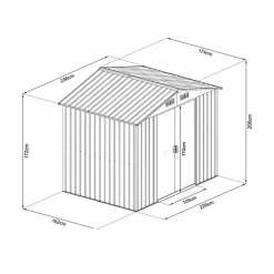 Casetta Box da Giardino Jardin in Lamiera Zincata