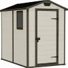Casetta da giardino grande beige Manor 4x6
