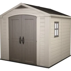 Casetta da giardino grande beige Factor 8x8