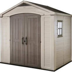 Casetta da giardino grande beige Factor 8x6