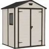 Casetta da giardino grande beige Manor 6x5