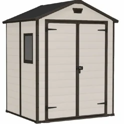 Casetta da giardino grande beige Manor 6x5