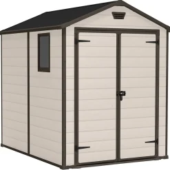 Casetta da giardino grande beige Manor 6x8