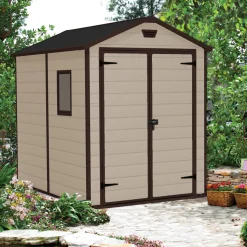Casetta da giardino grande beige Manor 6x8