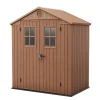 Casetta da giardino grande marrone Darwin 6x4 con finestre frontali